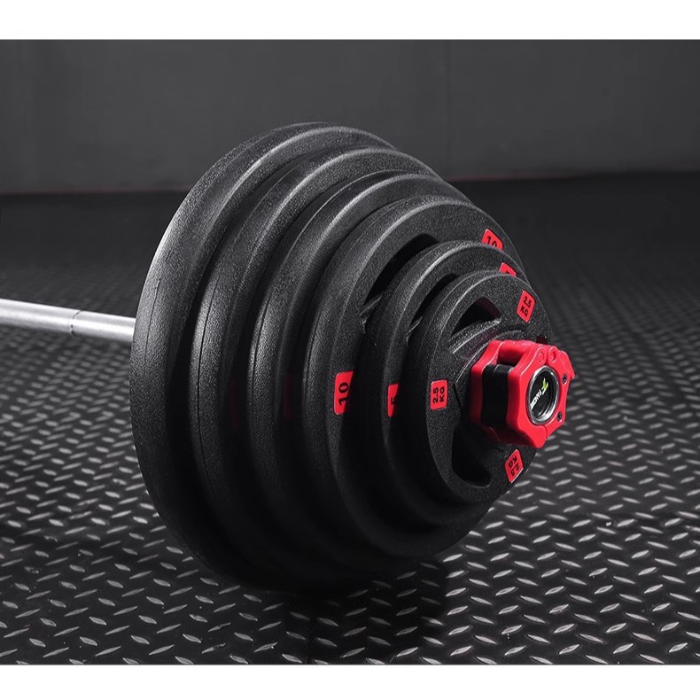 Tạ Đĩa Sắt Cao Su Đài Loan PRO-CARE Vinyl Weight Plates Chống Va Đập Cao - Phuy Tạ 27mm (1 Đĩa Tạ)