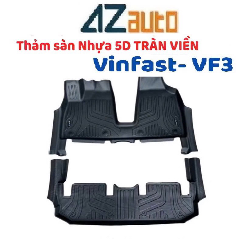Thảm lót sàn nhựa TPE 5D xe Vinfast VF3 tràn viền hàng cao cấp