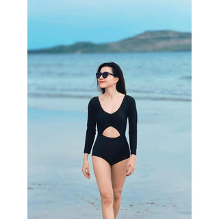 Đồ Bơi Bikini Liền Thân Dài Tay Gợi Cảm Đi Biển