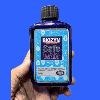 Chai 150ml Dung Dịch Biozym Safe Water khử Clo, Amoniac và kim loại nặng cho bể thủy sinh, chống Shock cho cá cảnh