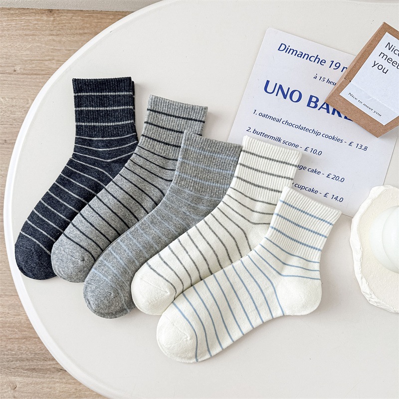 Vớ Tất Nam Nữ cổ lửng Chữ Số đủ màu phong cách trẻ trung, năng động