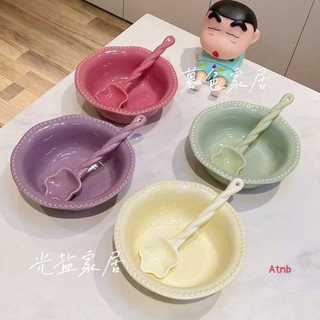 Bộ Bát Nhỡ Đẹp Kèm Thìa Hình Ngôi Sao Cao Cấp - Set Bát Nhỡ Mẫu Mới Siêu Xinh Cho Bé Yêu