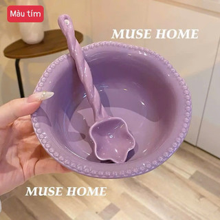 Bộ Bát Nhỡ Đẹp Kèm Thìa Hình Ngôi Sao Cao Cấp - Set Bát Nhỡ Mẫu Mới Siêu Xinh Cho Bé Yêu