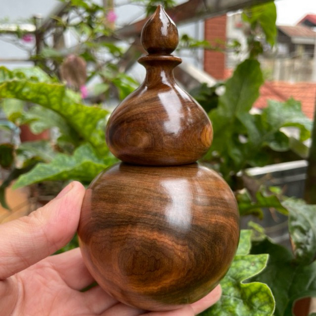 Lọ Tăm Hồ Lô Gỗ Bách.Xanh Mộc châu
