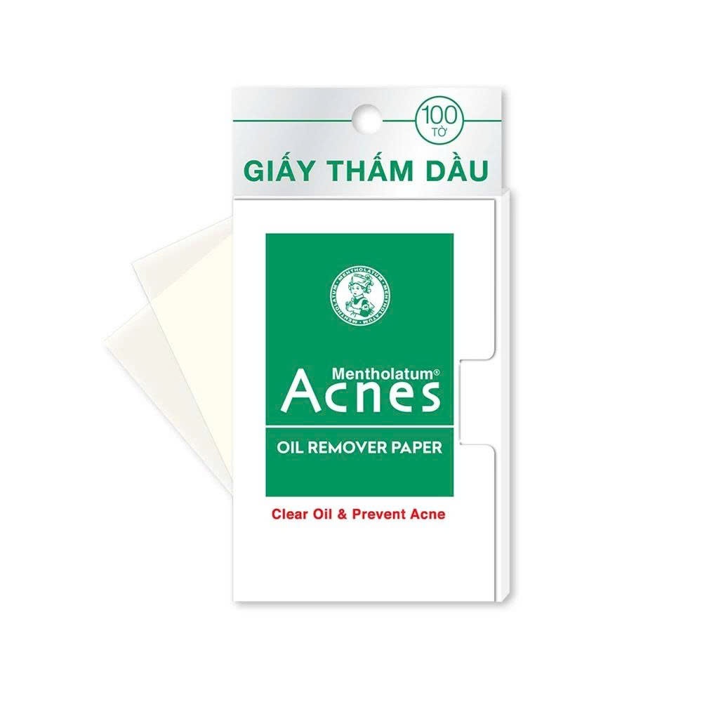 Giấy thấm dầu, Phim thấm dầu kiểm soát nhờn, ngừa mụn Acnes Oil Remover Paper 100 tờ