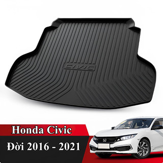 { Loại Dày } Lót Cốp Honda Civic Đời 2016 - 2021Thảm Cốp Không Mùi Khó Chịu