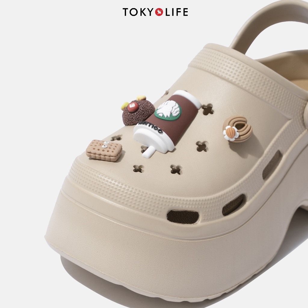 Dép Sục Nữ Đế Cao 7cm Siêu Nhẹ Thoáng Khí Tặng Kèm Sticker 40004778- TOKYOLIFE