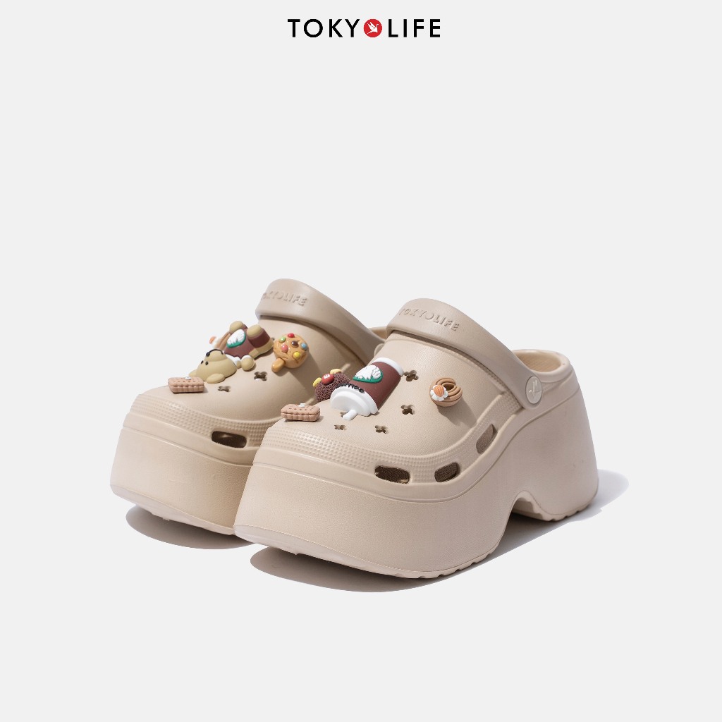 Dép Sục Nữ Đế Cao 7cm Siêu Nhẹ Thoáng Khí Tặng Kèm Sticker 40004778- TOKYOLIFE
