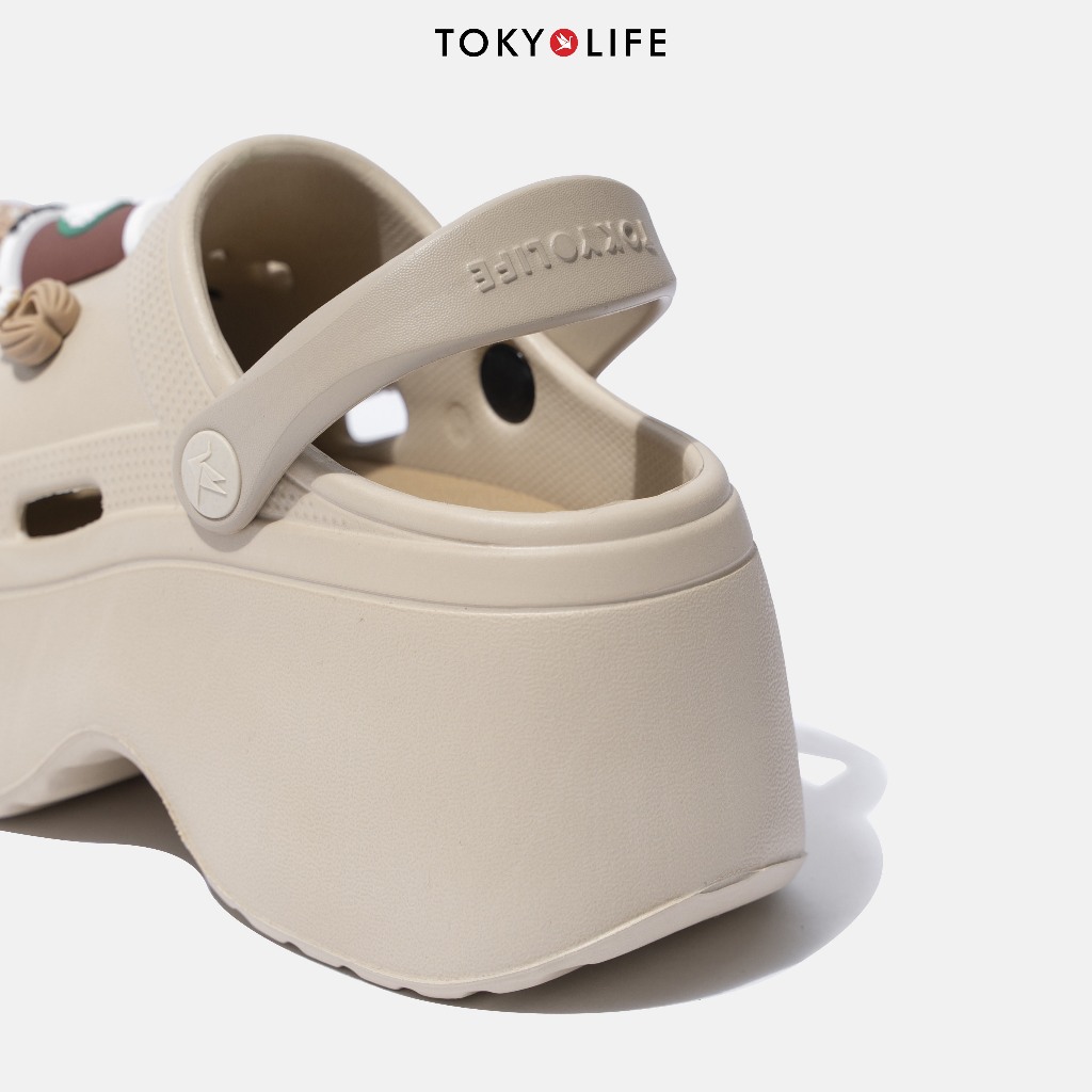 Dép Sục Nữ Đế Cao 7cm Siêu Nhẹ Thoáng Khí Tặng Kèm Sticker 40004778- TOKYOLIFE