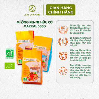 Mì ống penne hữu cơ Markal 500g