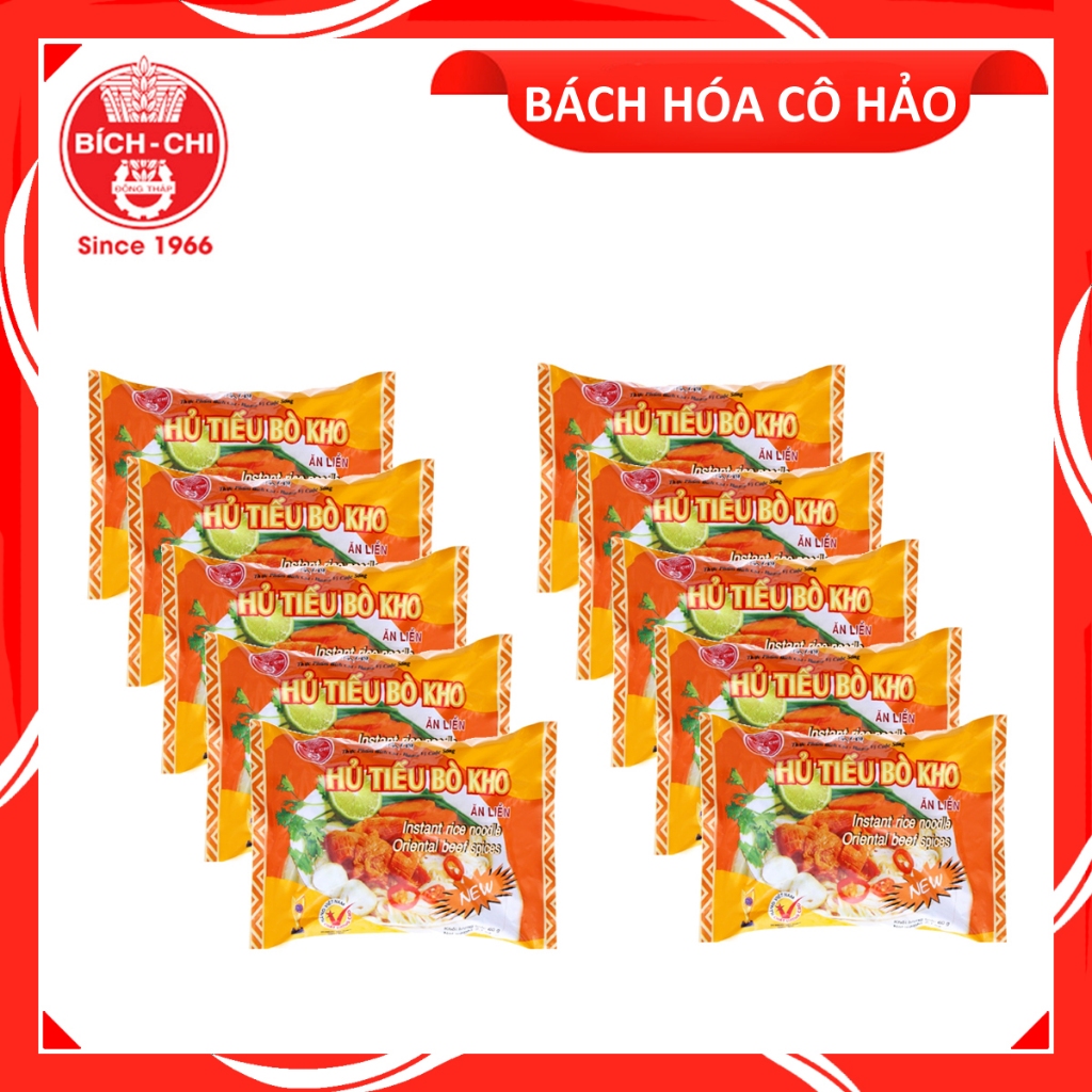 COMBO 10 GÓI HỦ TIẾU BÒ KHO INSTANT RICE NOODLE ORIENTAL BEEF SPICES ...