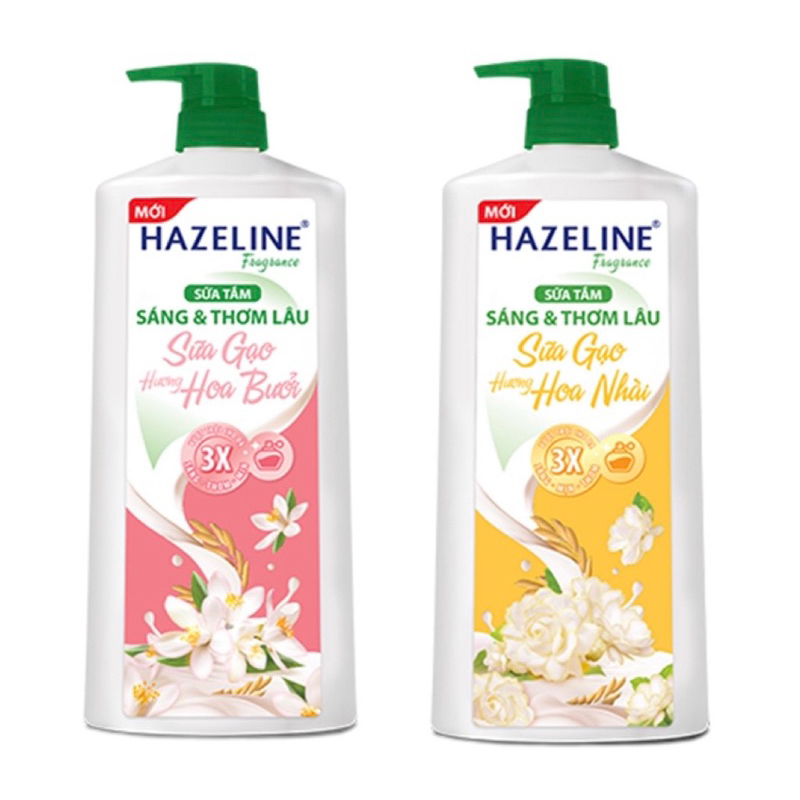 Sữa Tắm Hazeline Hương Sữa Gạo Hoa Bưởi, Hoa Nhài 800g Mới ,Sáng Như ...