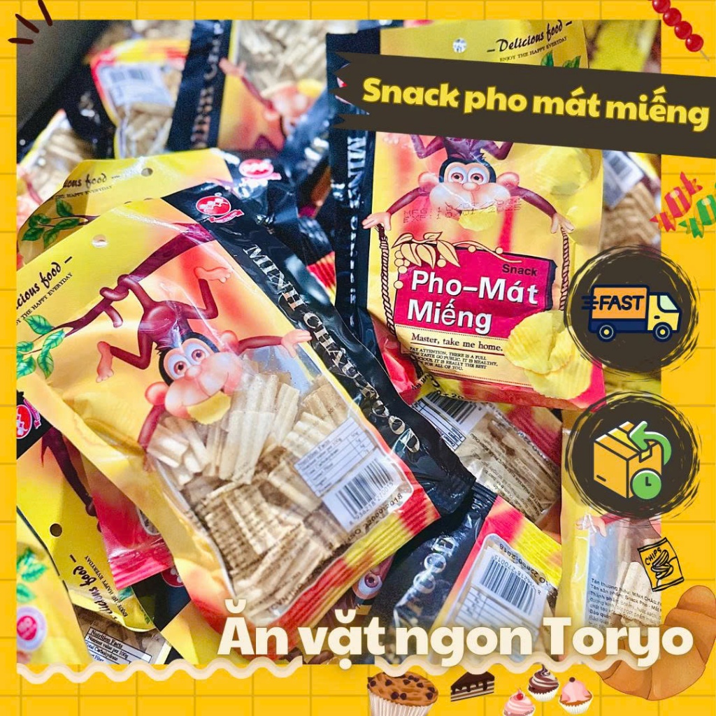 Snack pho mát miếng khỉ đột ăn vặt ngon (gói 26g) | Shopee Việt Nam