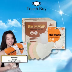 100 Chiếc Khẩu Trang 9A July Chống Nắng Toàn Diện, 5 Lớp Dầy Dặn, Chống Tia Uv, Kháng Khuẩn