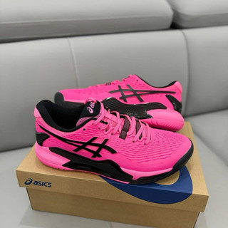 Giày pickleball tenis bigsize nữ Asi_cs cổ thấp mùa hè màu hồng đen cao cấp êm nhẹ , sneaker thời trang big size nữ hot