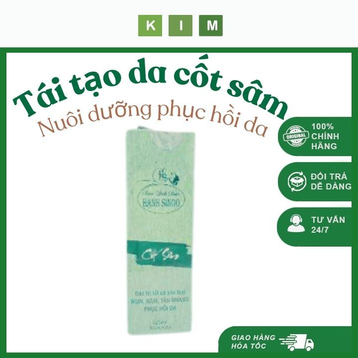 Tái tạo da Đông y Cốt sâm Hạnh Sinoo - hỗ trợ da hiệu quả, phù hợp với da sẹo rỗ,handmade by Hạnh