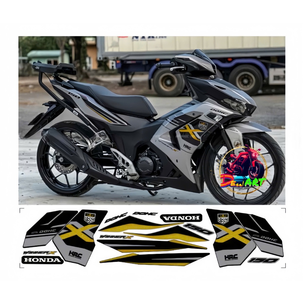 tem rời WINNER X V3 mẫu HRC cao cấp chất liệu in 3 lớp chống nước không phai màu