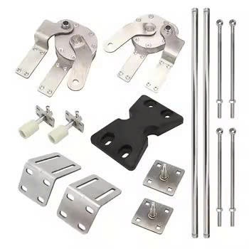 Bộ phụ kiện cổng 4 cánh, không ray dẫn cho cổng mở 4 cánh