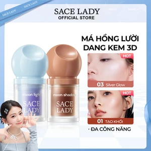 SACE LADY Liquid Contour lâu trôi có sắc tố cao + Kem bắt sáng dạng lỏng chống thấm bộ trang điểm