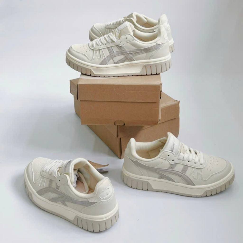 Giày Thể Thao Nam Nữ, Giày Sneaker Xám Trắng Đen Đủ Size Basic Dễ Phối Đồ
