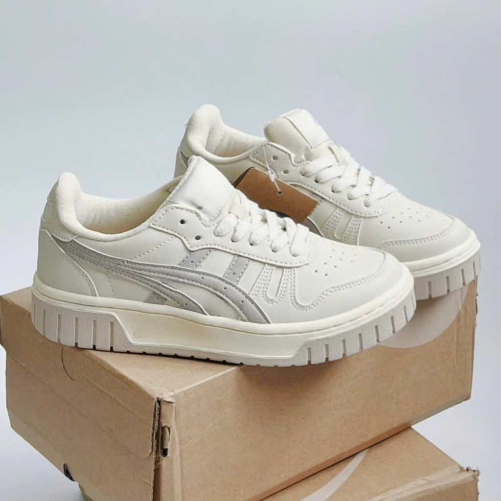 Giày Thể Thao Nam Nữ, Giày Sneaker Xám Trắng Đen Đủ Size Basic Dễ Phối Đồ
