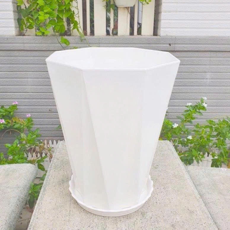 Chậu nhựa kim cương 30x26 cm loại 1 dày, bóng, chậu đủ size