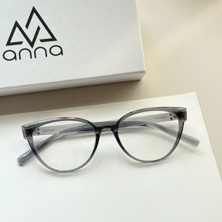 Gọng kính thời trang nam nữ ANNA chất liệu nhựa dáng mắt mèo cá tính 23027