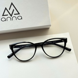 Gọng kính thời trang nam nữ ANNA chất liệu nhựa dáng mắt mèo cá tính 23027