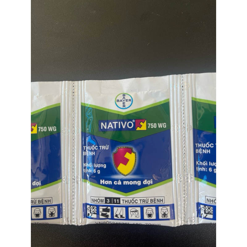 NATIVO  Bayer gói 6g- Chai 100ml- Chuyên trừ các loại nấm bệnh,  thán thư, phấn trắng cây trồng