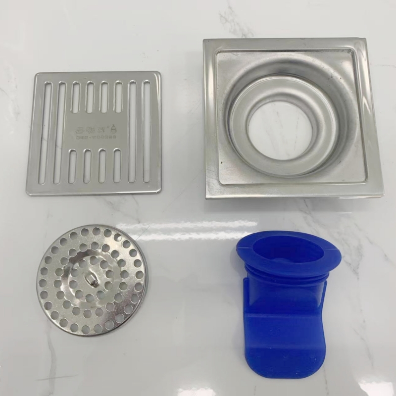 (ẢNH THẬT) Hố ga thoát sàn nhà tắm INOX 304 ngăn mùi lọc rác, bộ thoát sàn giá rẻ Bảo hành 24 tháng
