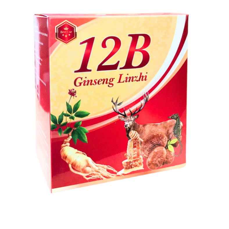 [CHÍNH HÃNG] Viên uống 12B Ginseng Linzhi Giúp Bổ Sung Sức Khỏe, Tăng Cường Sức Đề Kháng - Hộp 100 viên