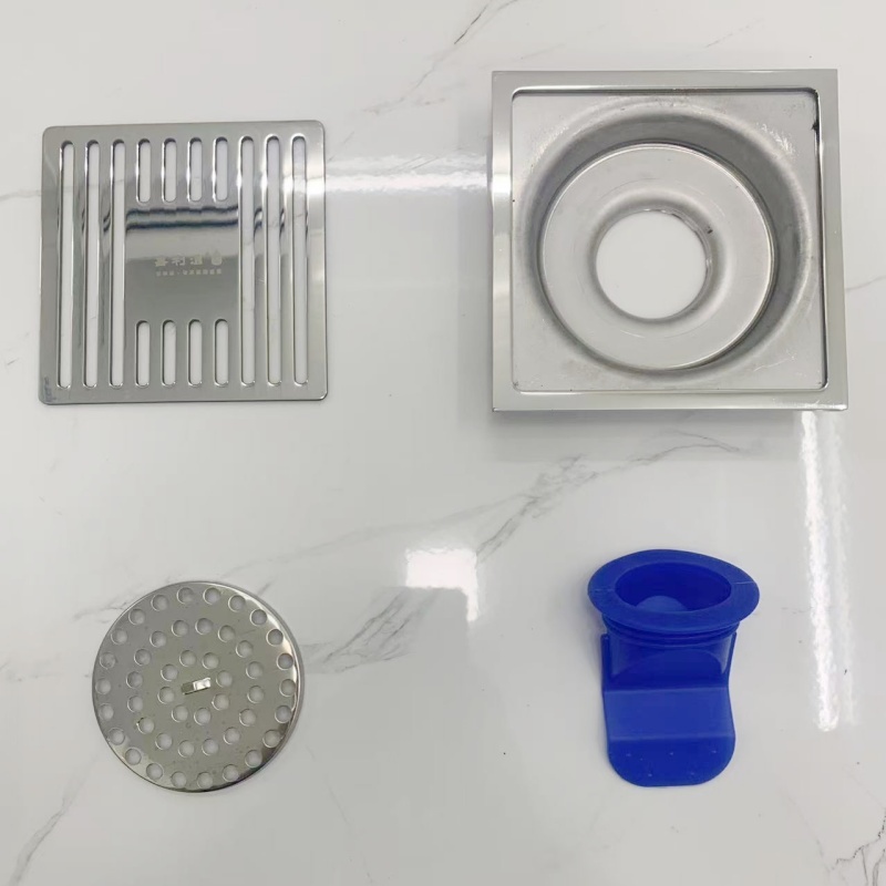 (ẢNH THẬT) Hố ga thoát sàn nhà tắm INOX 304 ngăn mùi lọc rác, bộ thoát sàn giá rẻ Bảo hành 24 tháng