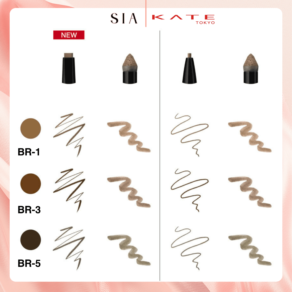 Bút chì kẻ lông mày 2 đầu Kate Lasting Design Eyebrow W mày đẹp tự nhiên, lâu trôi – TiemDepSia