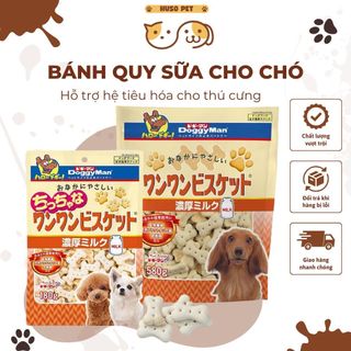 Bánh Quy Hương Sữa Cho Chó Mọi Lứa Tuổi Hỗ Trợ Duy Trì Sức Khỏe Đường Ruột - 160gr