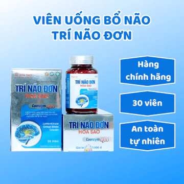 Viên Uống Bổ Não Trí Não Đơn Hoa Sao Cải Thiện Trí Nhớ Tăng Tuần Hoàn Máu Não Chính Hãng 30 Viên