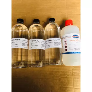 Cồn sát khuẩn nồng độ 70 90 96 và cồn y tế tuyệt đối 99,5% - cồn ethanol nguyên chất