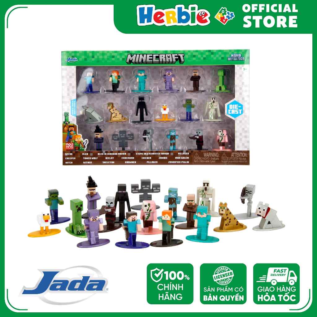 Đồ Chơi Mô Hình Sưu Tầm JADA TOYS Minecraft 1.65