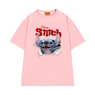 Áo Thun NGỐ TEE Hoạt Hình Lilo & Stitch Ảnh Poster Phần Live Action Movie Vải Cotton 75 Form Rộng