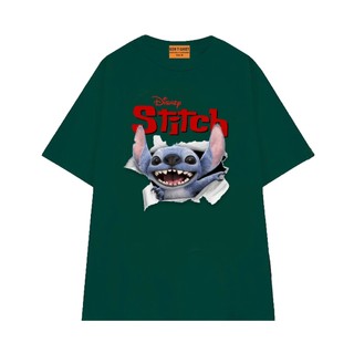 Áo Thun NGỐ TEE Hoạt Hình Lilo & Stitch Ảnh Poster Phần Live Action Movie Vải Cotton 75 Form Rộng
