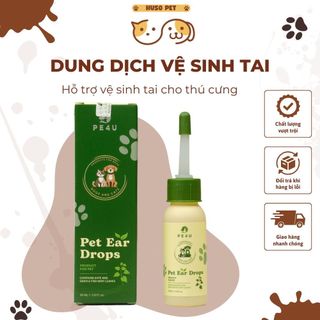 Dung Dịch Vệ Sinh Tai Cho Chó Mèo - Nước Rửa Tai Cho Thú Cưng Giúp Loại Bỏ Bụi Bẩn, Ráy Tai - 30ml