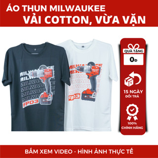 Áo Thun Milwaukee, Áo Thun Đen Áo Thun Trắng Cổ Tròn Thời Trang Nam Nữ Chính Hãng Milwaukee