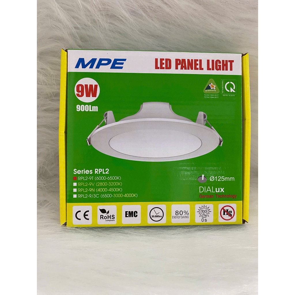 Đèn LED âm trần MPE 9W - RPL2-9T | Shopee Việt Nam