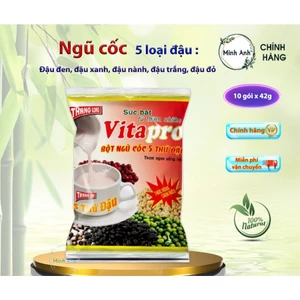 COMBO 2 GÓI - BỘT NGŨ CỐC - 5 THỨ ĐẬU ( có đường ) 400g – VITAPRO ( 2 bịch = 20 gói nhỏ )