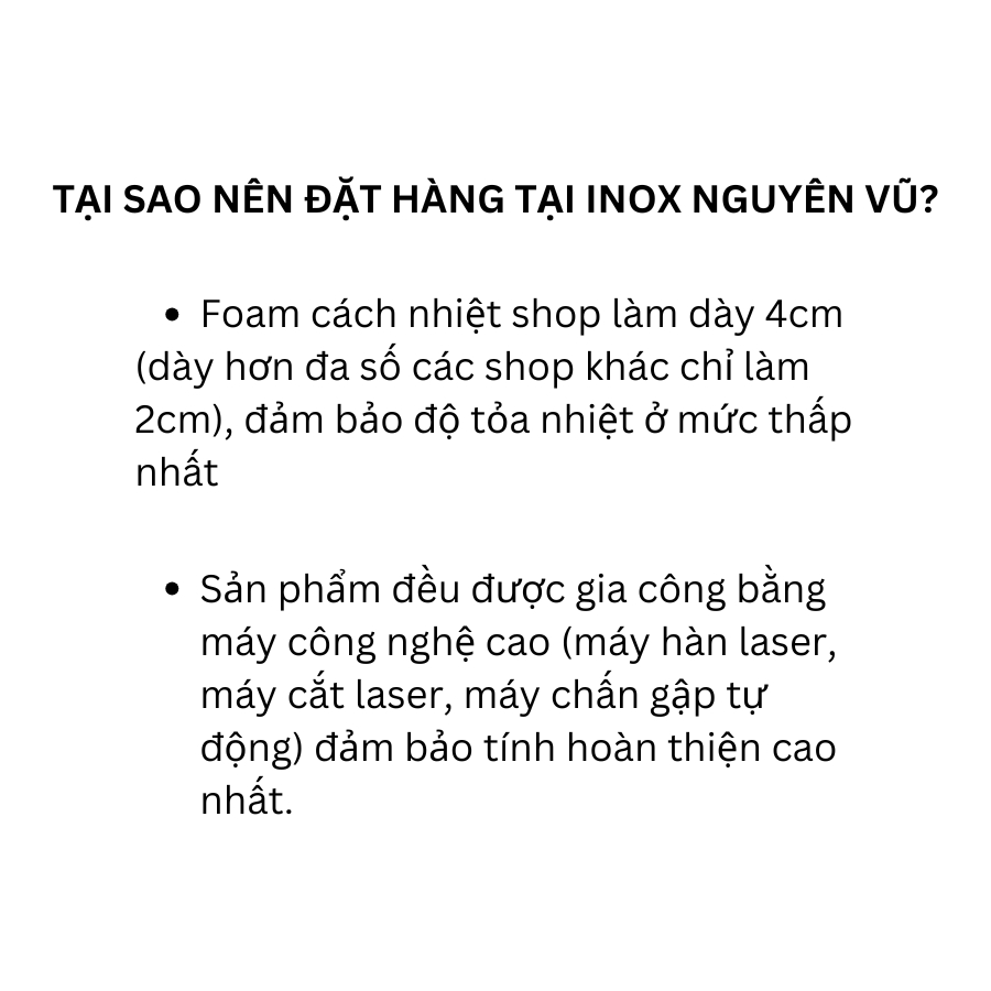 [RẺ VÔ ĐỊCH] Thùng đá âm bàn inox 304 - Inox Nguyên Vũ | BigBuy360 - bigbuy360.vn