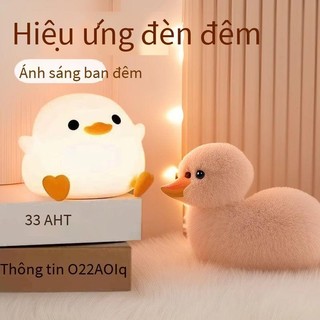 Đèn bàn cảm ứng sạc lại, đèn led trang trí phòng ngủ dễ thương, silicon mềm, thiết kế dễ thương