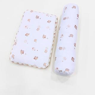 M&B (17x40cm) Gối ôm cotton in hình cho bé sơ sinh chất 100% mềm mại, thấm hút tốt, êm dịu bảo vệ đầu bé khi nằm