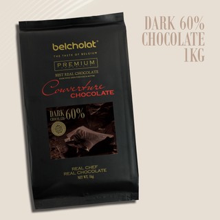 Socola Đen Couverture Belcholat 60% Cacao Block 1kg – Chocolate Làm Bánh Nguyên Liệu Cao Cấp L2