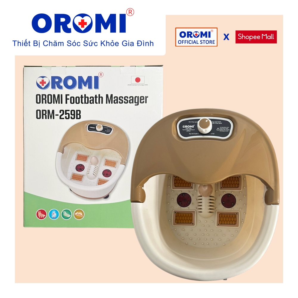 Máy ngâm chân massage OROMI ORM-259B - Bồn mát-xa chân hồng ngoại có sục khí