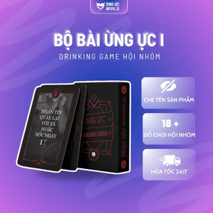 Bộ bài uống rượu Ừng Ực 1 với 52 lá, drinking game thử thách tiệc tùng với bạn bè siêu lầy, hài hước