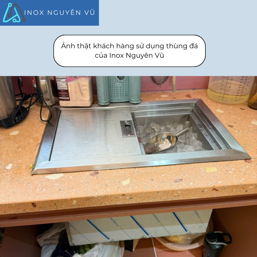[RẺ VÔ ĐỊCH] Thùng đá âm bàn inox 304 - Inox Nguyên Vũ | BigBuy360 - bigbuy360.vn